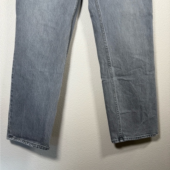Abercrombie ‘90s Straight Ultra High Rise Jeans Grey Wash 30 / 12 J15 - Picture 9 of 10